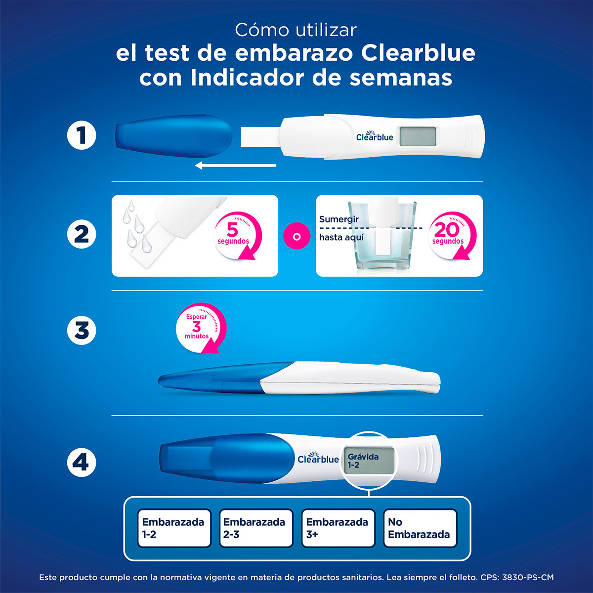Clearblue test embarazo digital 1u